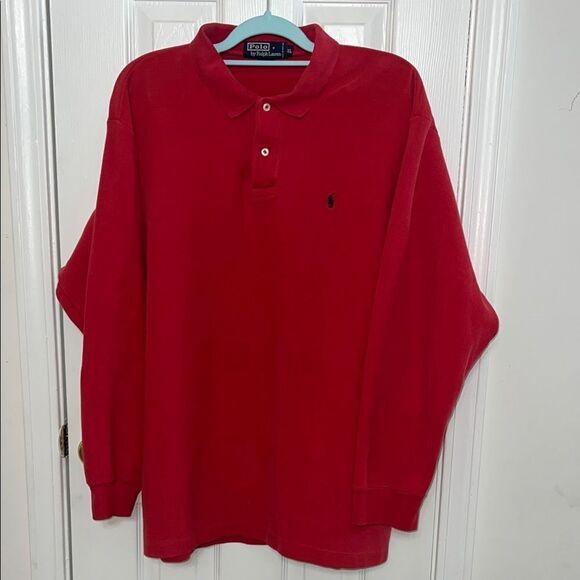 Polo by Ralph Lauren Men's Red Polo Shirt - Picture 1 of 5